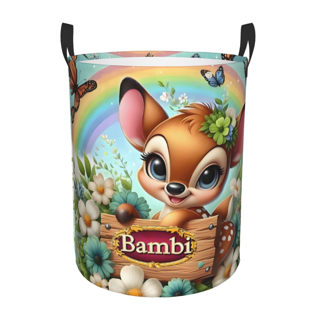 Laundry Hamper Nursery - Keranjang Cucian Bambi Film Kartun, Keranjang