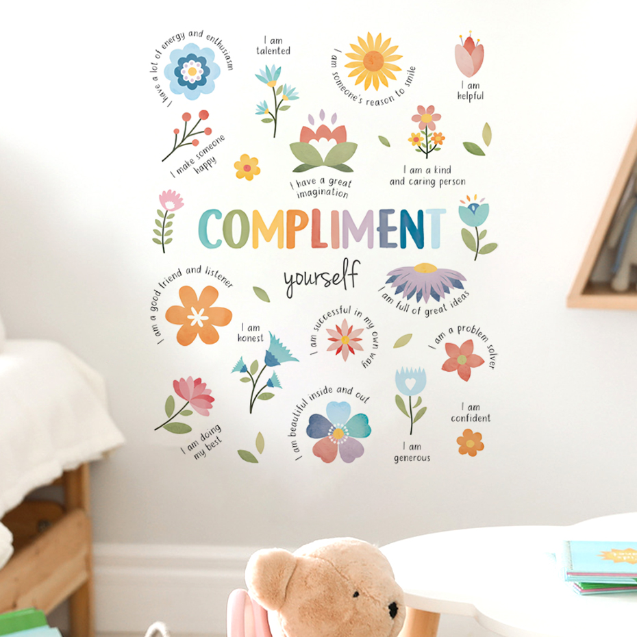 Baby Nursery Quotes - Stiker Dinding Cat Air dengan Kutipan