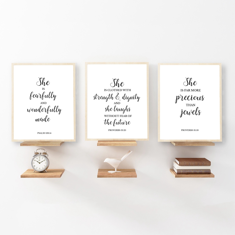 Baby Nursery Quotes - Ayat-ayat Alkitab Kutipan Kristen Dinding Seni