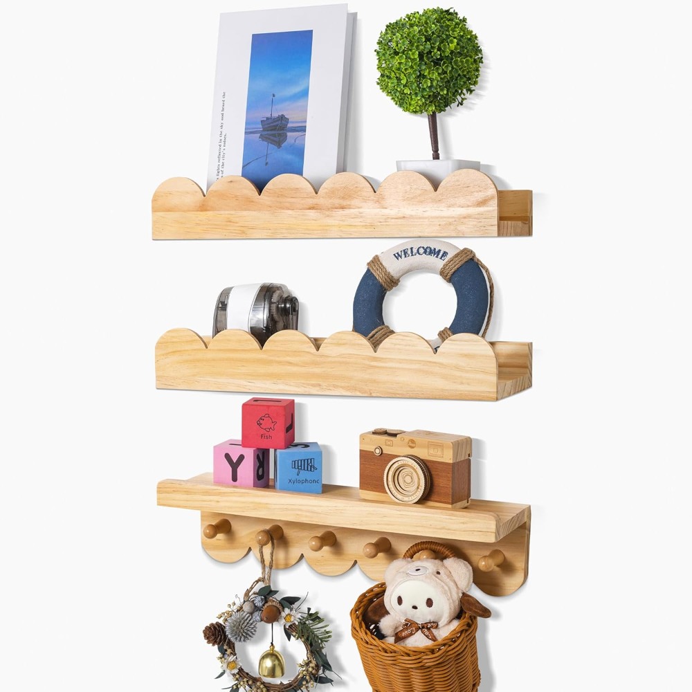 Baby Nursery Floating Shelves - Rak Buku Anak 3 Buah Rak