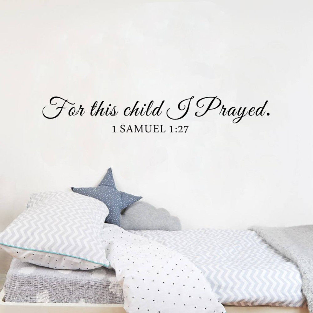 Baby Nursery Quotes - Untuk Anak Ini Aku Berdoa Samuel
