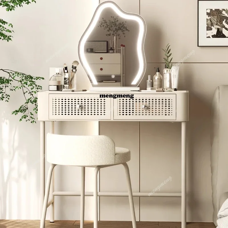 Drawer Dresser White - Meja Rias Organizer Nordik Putih Laci