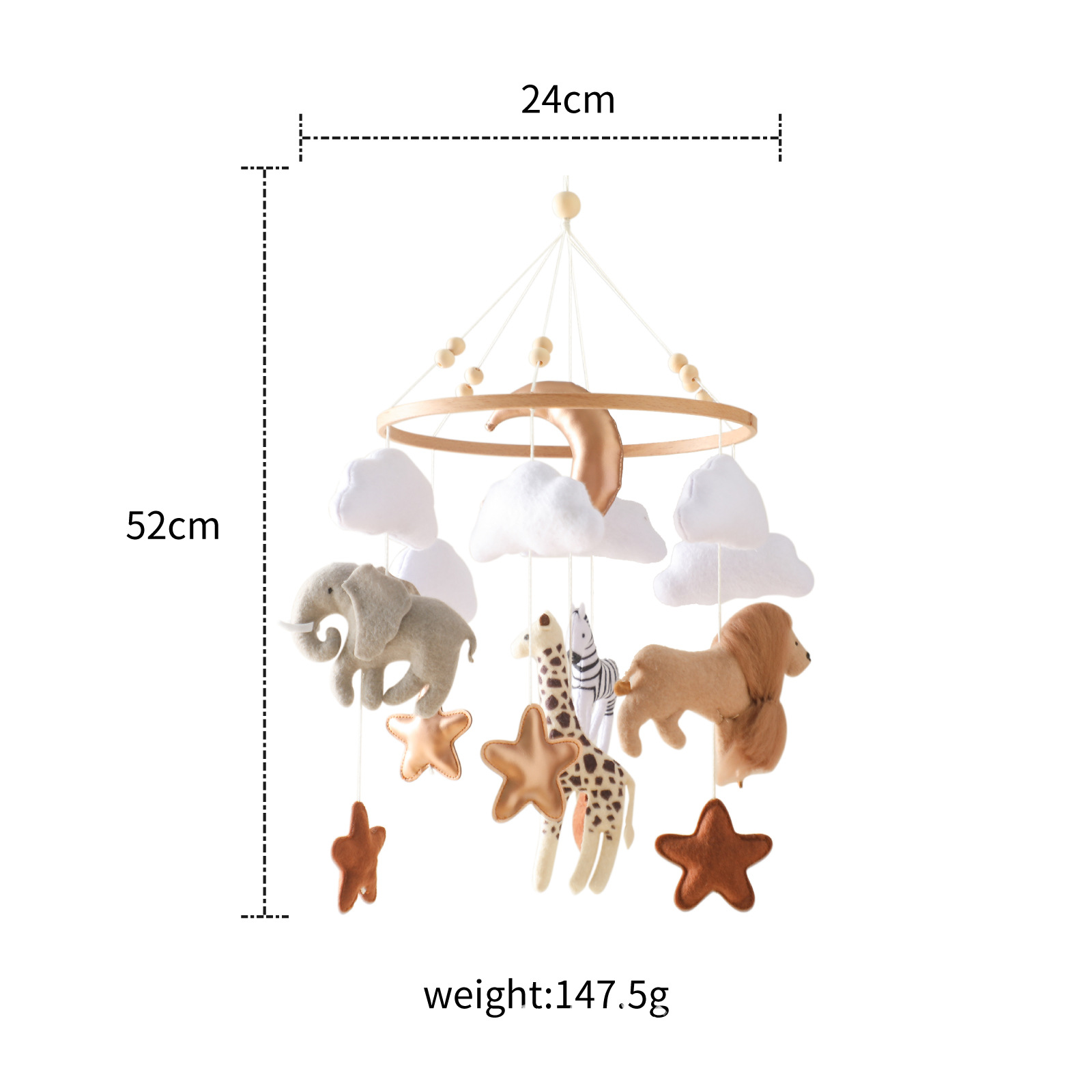 Baby Nursery Crib - Diskon Besar Mainan Gantung Lonceng Tempat