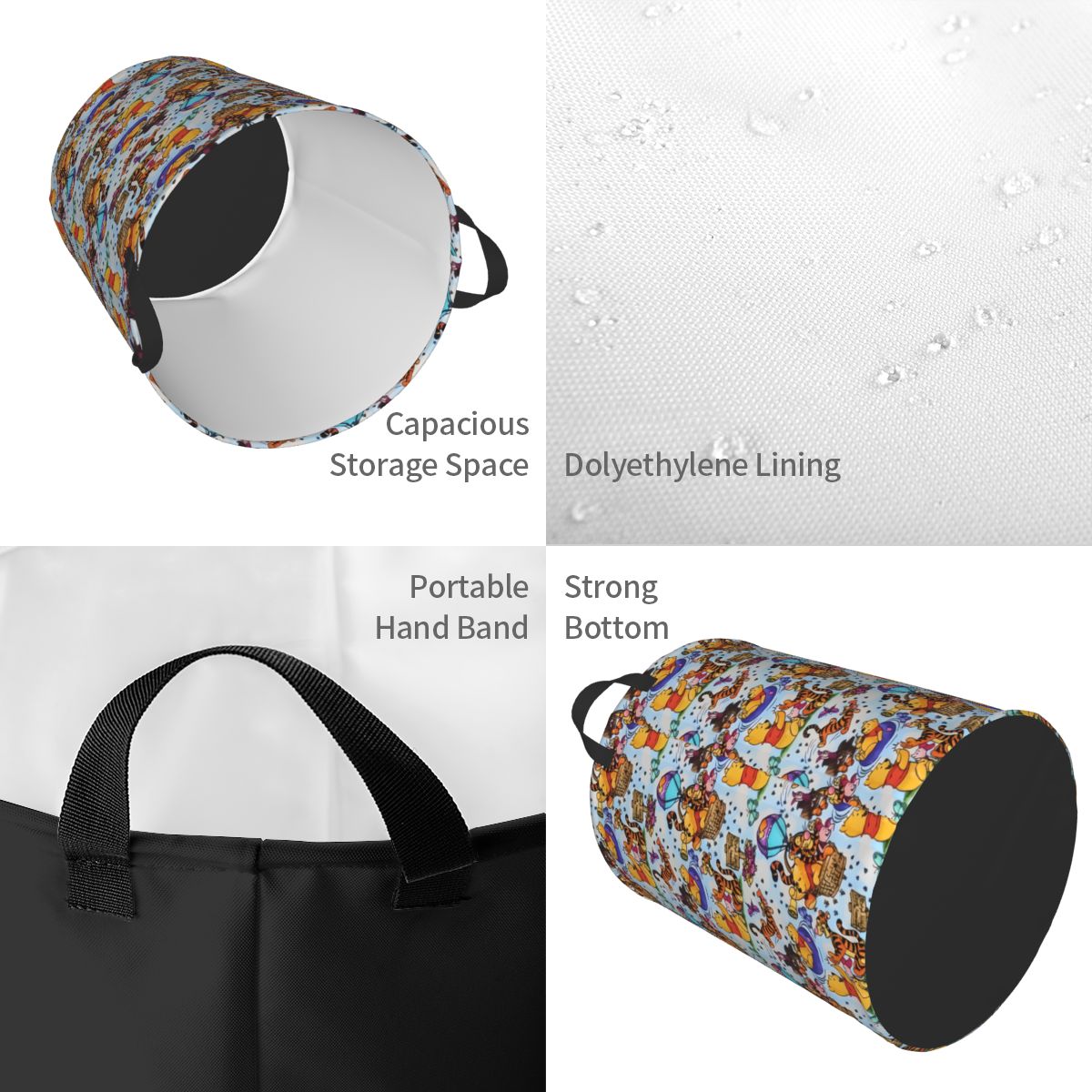 Keranjang Cucian Anime Winnie  - Laundry Hamper Nursery ulasan dan harga