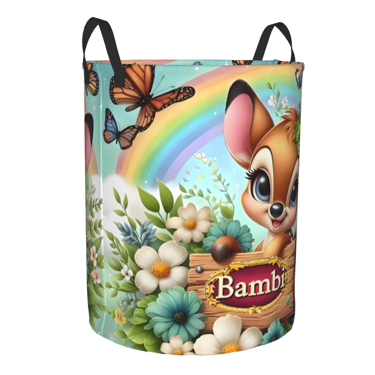 Keranjang Cucian Bambi Film Ka - Laundry Hamper Nursery ulasan dan harga