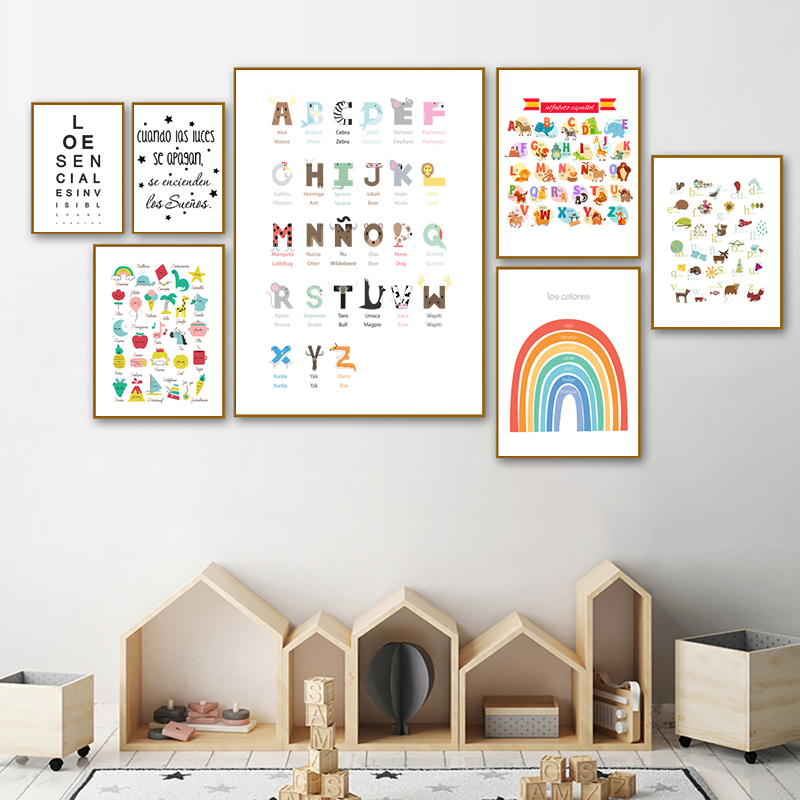 Lukisan Kanvas Dekorasi Seni K - Baby Nursery Quotes ulasan dan harga