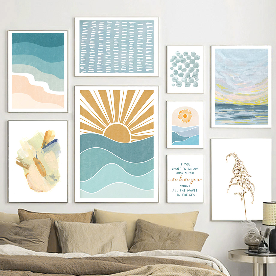 Sunrise Sunset Beach Ocean Quo - Baby Nursery Quotes ulasan dan harga