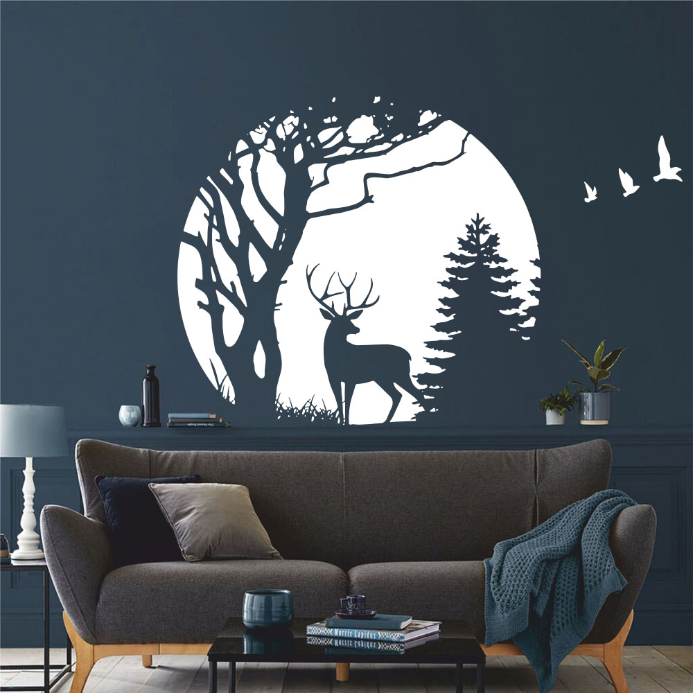 Stiker Dinding Pohon Pinus Rus - Baby Nursery Tree ulasan dan harga