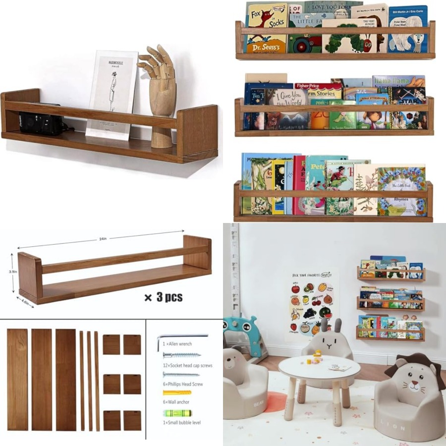 Rak Buku Menggantung untuk Dek - Baby Nursery Floating Shelves ulasan dan harga