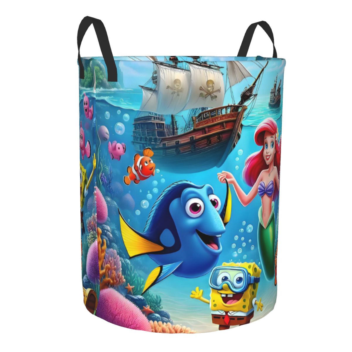 Keranjang Cucian Lipat SpongeB - Laundry Hamper Nursery ulasan dan harga