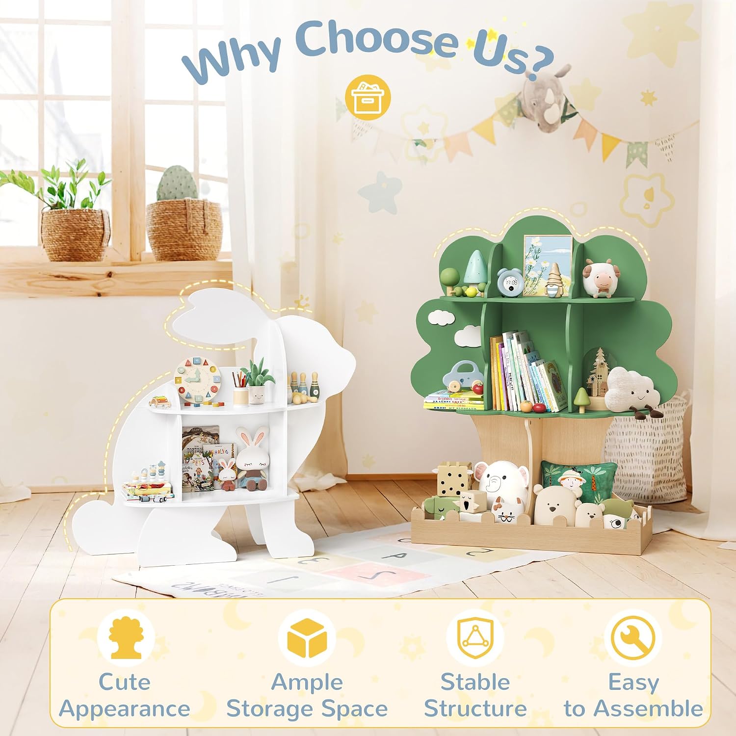Rak Buku Kayu Montessori untuk - Baby Nursery Tree ulasan dan harga