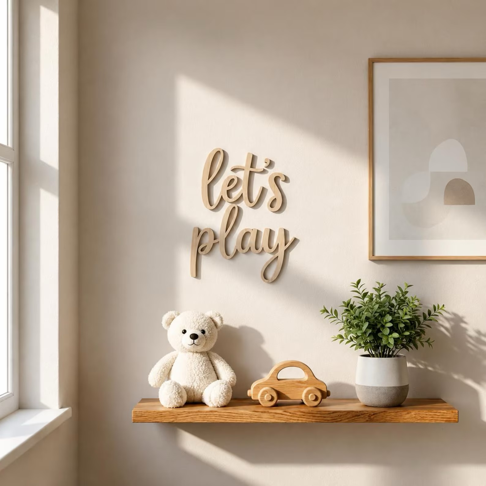 Ayo Bermain dengan Papan Dindi - Baby Nursery Wall Art ulasan dan harga