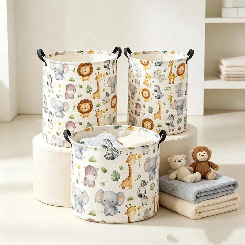 Keranjang Penyimpanan Lipat Mo - Laundry Hamper Nursery ulasan dan harga