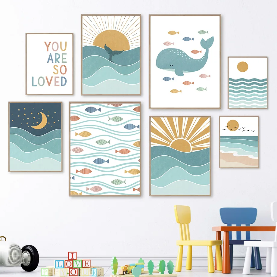 1 Buah Poster Lukisan Kanvas S - Baby Nursery Quotes ulasan dan harga