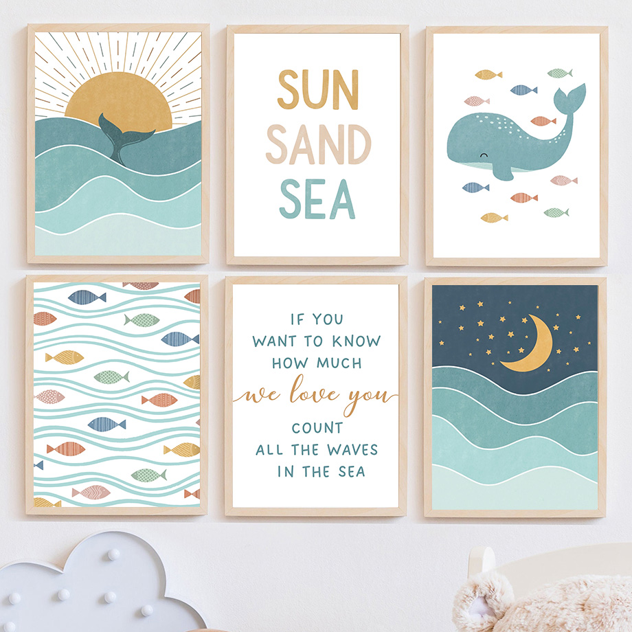 1 Buah Poster Lukisan Kanvas S - Baby Nursery Quotes ulasan dan harga