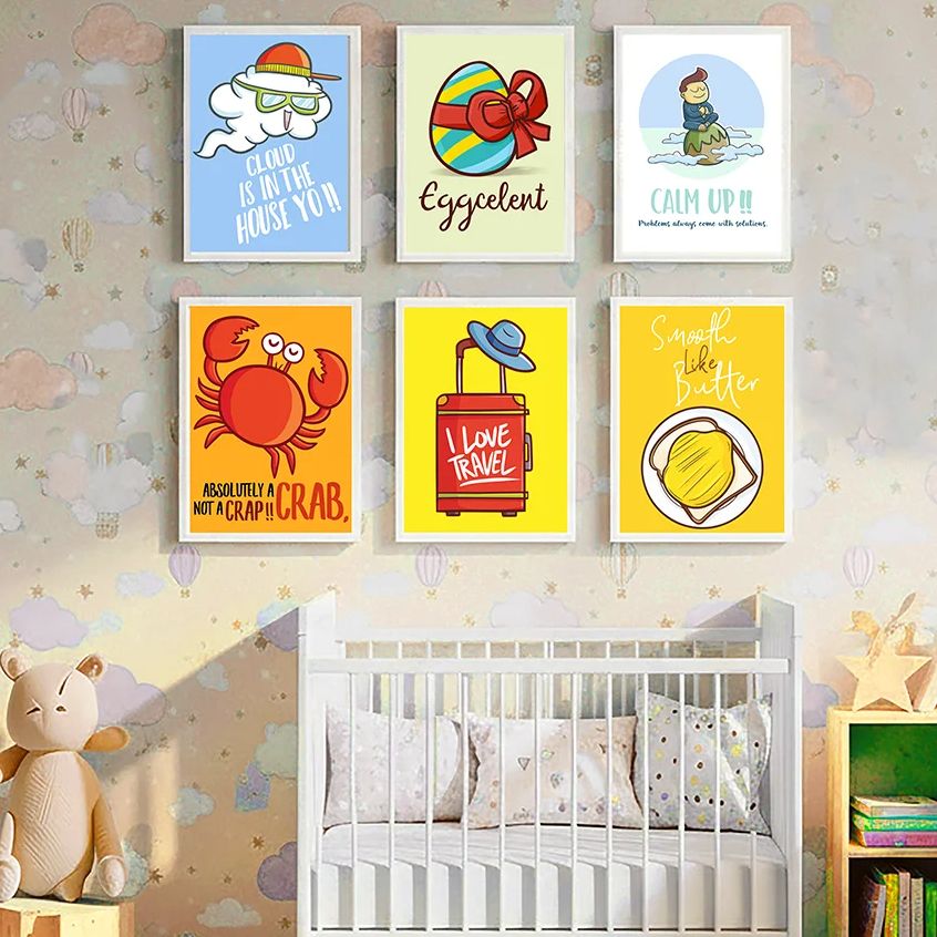 Lukisan Kanvas Seni Dinding Ka - Baby Nursery Quotes ulasan dan harga