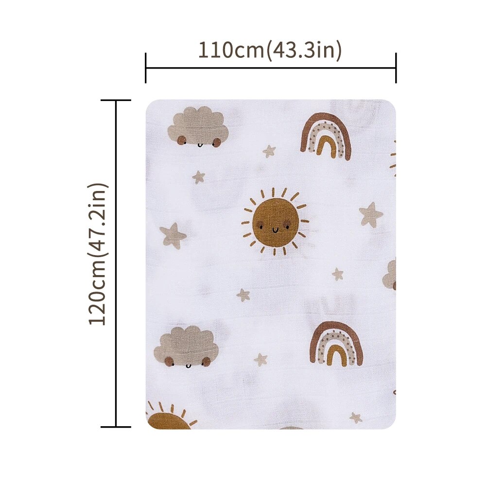 Selimut bedong bayi katun bamb - Baby Nursery Essentials ulasan dan harga